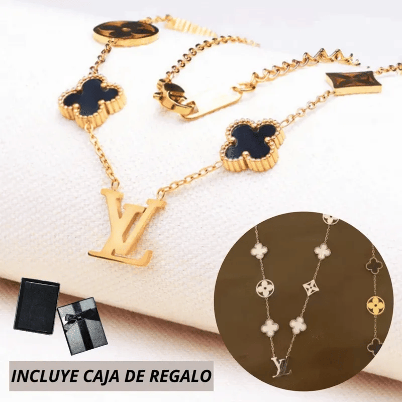 👑 Luxury Love Set ✨ Collar Premium estilo LV 💝 Aretes GRATIS 📦 Caja de Regalo + 🚚 Envío GRATIS