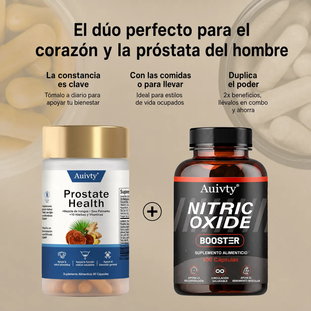 🛡️ Combo Cuidado Masculino Total | Próstata, Circulación y Vitalidad 2x1 + Envío Gratis 🚚