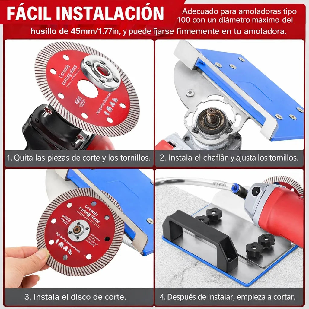 👉 BiselPro 45° Soporte Pulidora Corte Biselado ⚙️