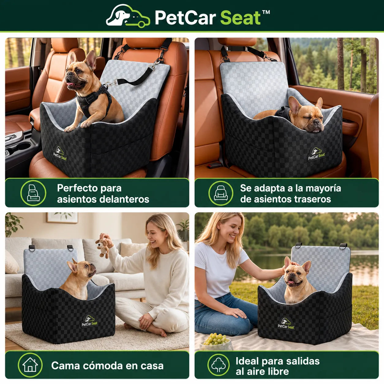 🐶 PetCar Seat™ Viaja sin pelos, sin desorden y con tu mascota feliz + Envío GRATIS 🚗