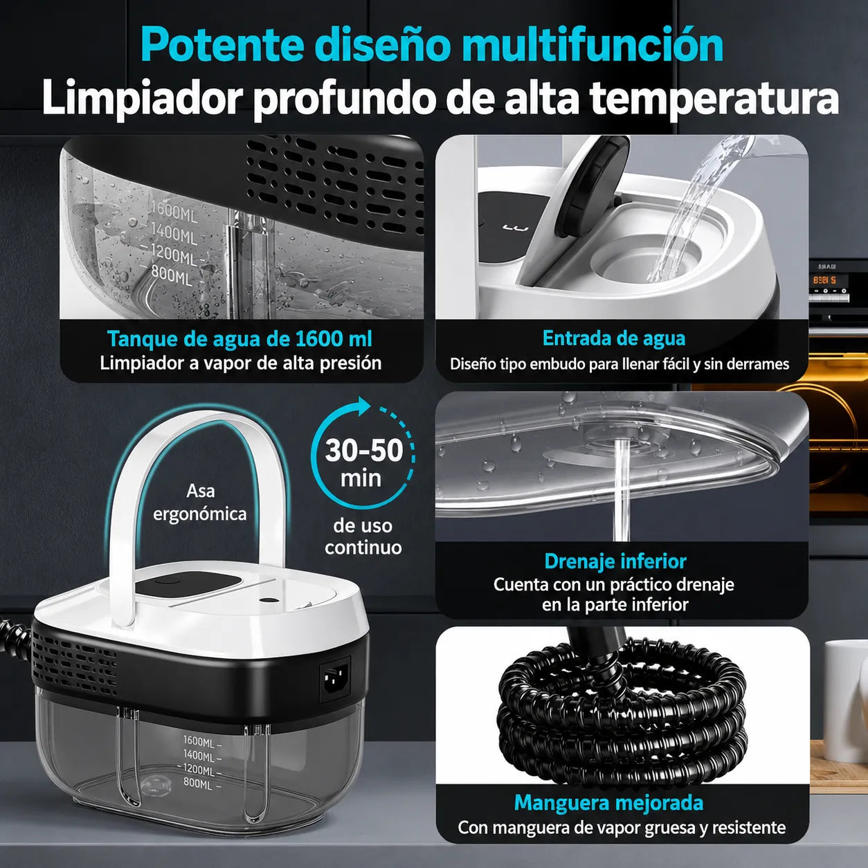 🏠 Limpiador a Vapor Multiusos ProClean™ + Envío Gratis 🚚🔥