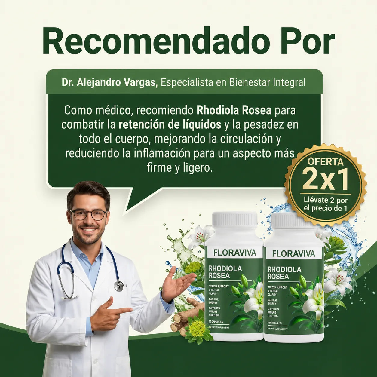 🧠 Rhodiola Rosea x2 – Claridad Mental, Energía y Bienestar + Envío Gratis 🚚