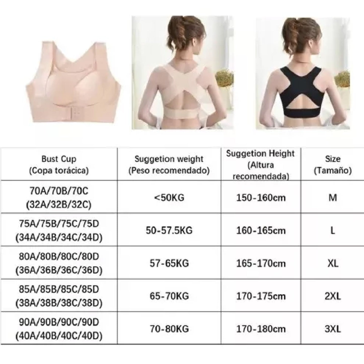 👙 Brasier Corrector de Postura & Levanta Busto ✨ Soporte Total + Envío Gratis 🚚