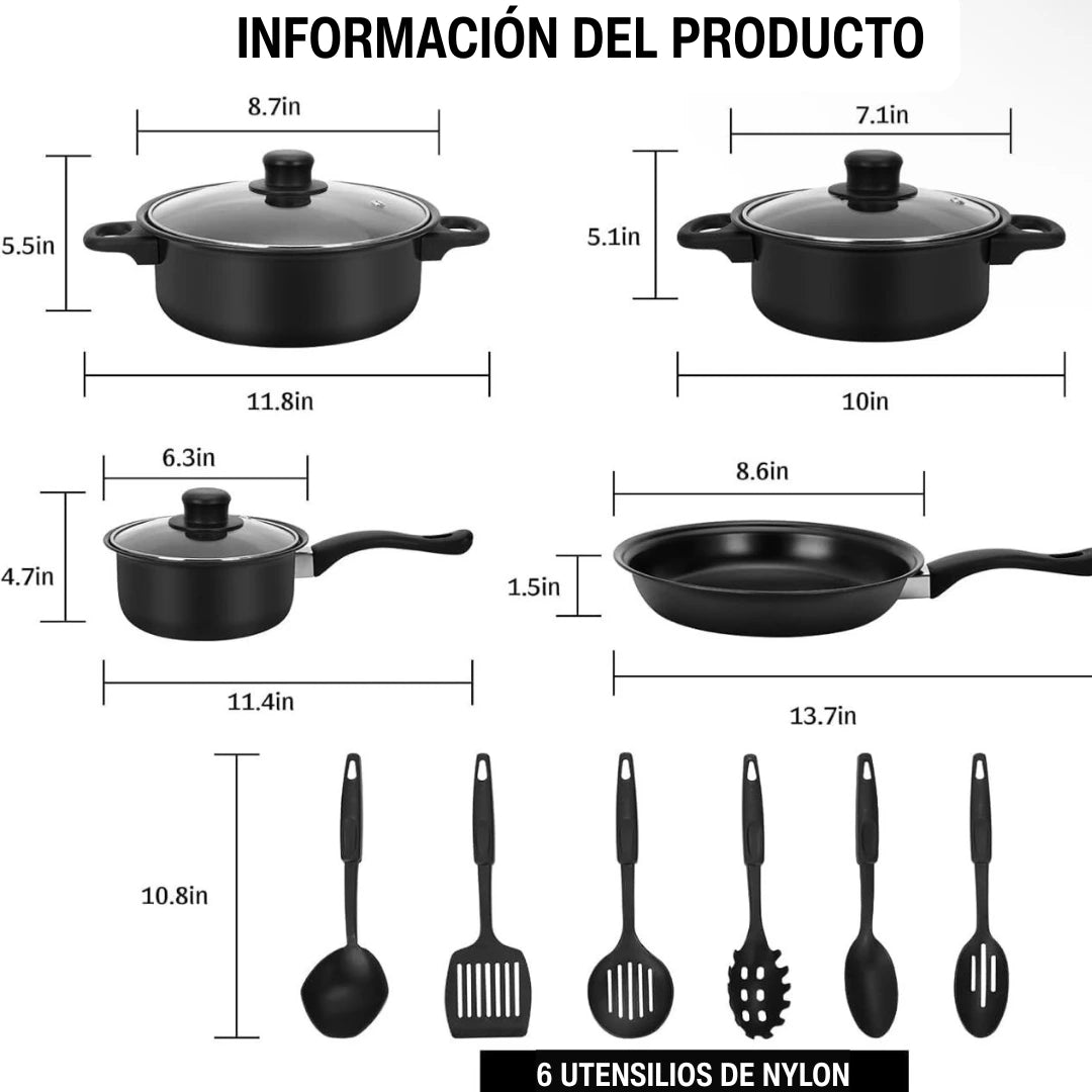 🔥 Calidad Premium a Mitad de Precio: Consigue el Set de Ollas ¡HOY al 50% OFF! 🤩