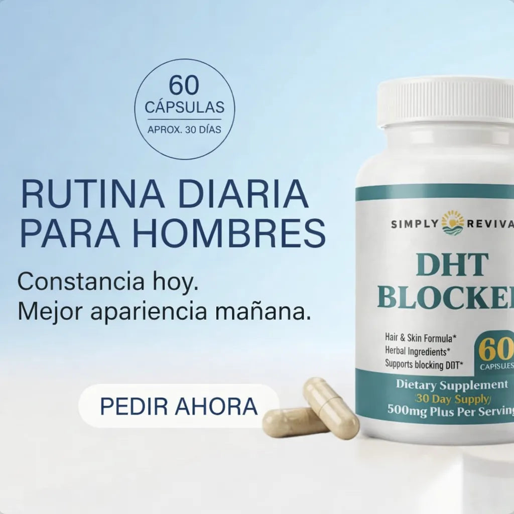 💥 DHT Blocker: Detén la Caída del Cabello Desde la Raíz + Envío GRATIS