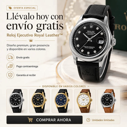 👑 Reloj Ejecutivo Royal Leather™ | Estilo premium + envío gratis 🚚