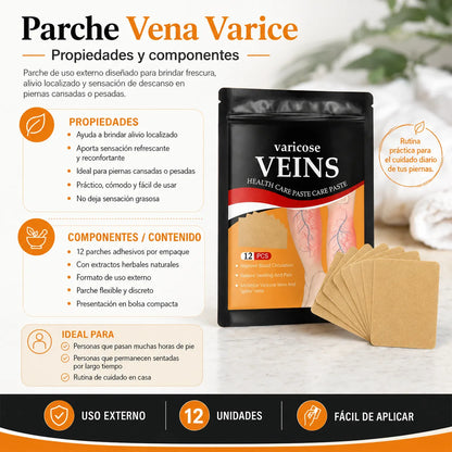 🦵Parche Vena Varice 2x1: Descanso y Frescura para tus Piernas + Envío GRATIS 🚚🔥