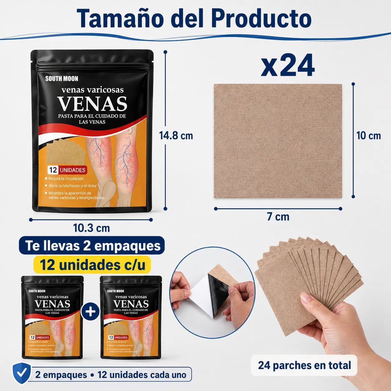 🦵Parche Vena Varice 2x1: Descanso y Frescura para tus Piernas + Envío GRATIS 🚚🔥