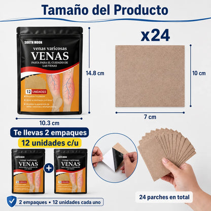 🦵Parche Vena Varice 2x1: Descanso y Frescura para tus Piernas + Envío GRATIS 🚚🔥