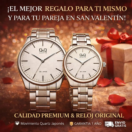 ❤️ Reloj Q&Q para Pareja – Calidad Original, 🎁 el Detalle Perfecto en San Valentín