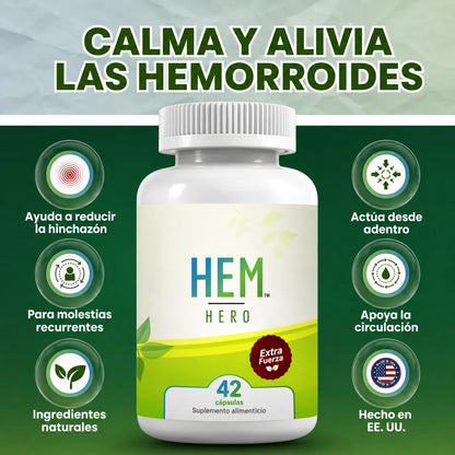 🌿 HEM Hero™: Apoyo Natural para Hemorroides + Envío Gratis 🚚