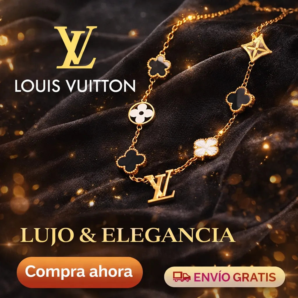 👑 Luxury Love Set  ✨ Collar Premium estilo LV 💝 Aretes GRATIS 📦 Caja de Regalo + 🚚 Envío GRATIS