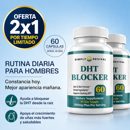 💊 DHT Blocker: OFERTA X2💥Detén la Caída del Cabello Desde la Raíz + Envío GRATIS