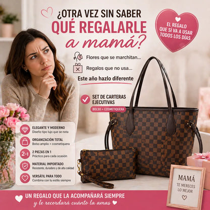 El Regalo Perfecto: ¡Bolso Elegante y Cosmetiquera para Mamá! 🎁 + ENVIO GRATIS ✨