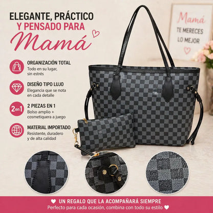 El Regalo Perfecto: ¡Bolso Elegante y Cosmetiquera para Mamá! 🎁 + ENVIO GRATIS ✨