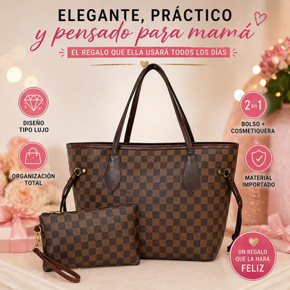 El Regalo Perfecto: ¡Bolso Elegante y Cosmetiquera para Mamá! 🎁 + ENVIO GRATIS ✨