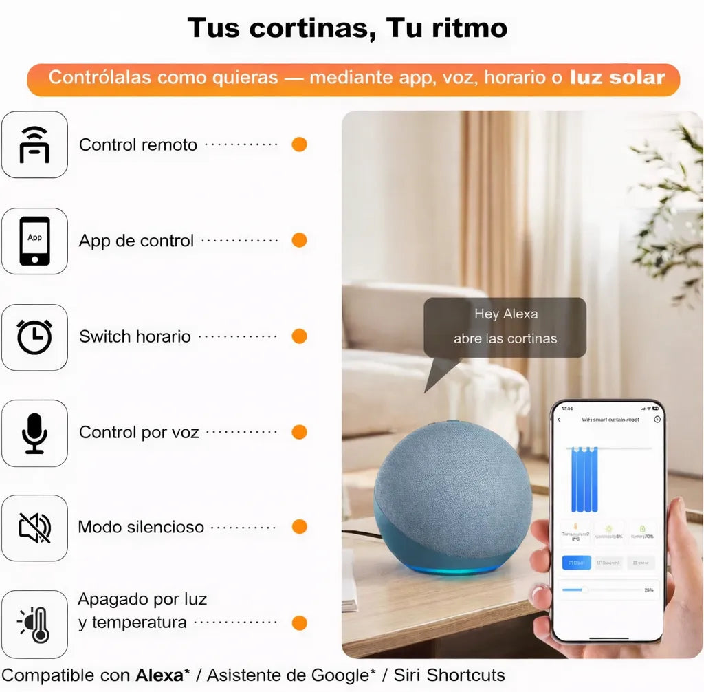Cortinas Automáticas One – Sensación premium + ENVIO GRATIS 🏡