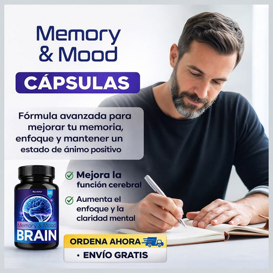 Memory Mood Brain Suplemento ⚡ Enfoque Total: Despierta Tu Potencial Mental 🧠 🚚 Envío Gratis