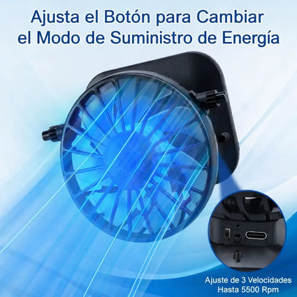 Sombrero con Ventilador de Carga Solar ☀️ Mantente fresco bajo el sol 🚚 Envío GRATIS a todo el país