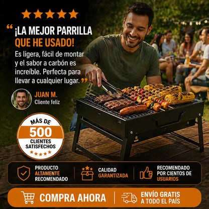 ¡Asa donde quieras! Con Nuestra Parrilla Portátil + Envío Gratis 🔥🍖