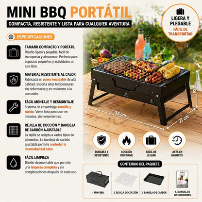 ¡Asa donde quieras! Con Nuestra Parrilla Portátil + Envío Gratis 🔥🍖
