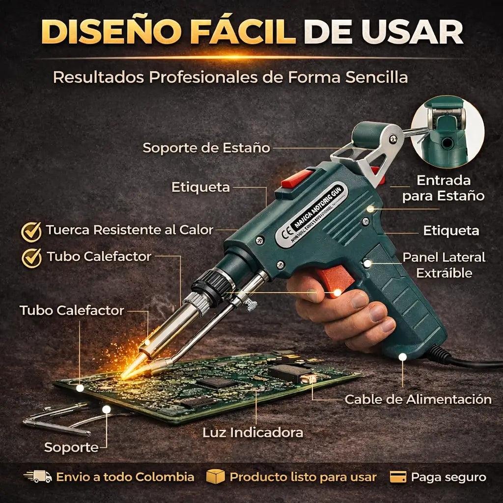 Ely ProWeld™ Pistola de Soldar Eléctrica de Alimentación Automática