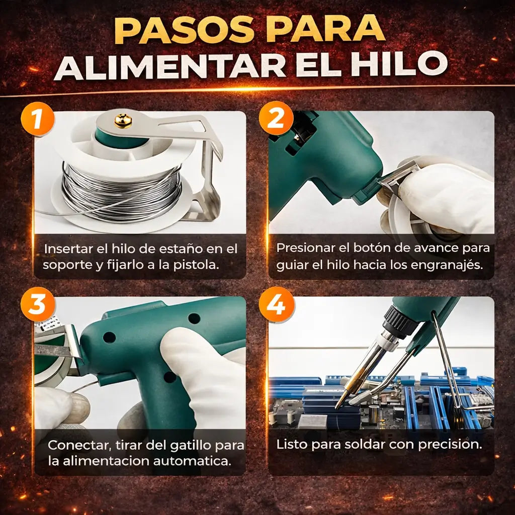 Ely ProWeld™ Pistola de Soldar Eléctrica de Alimentación Automática
