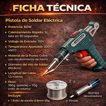 Ely ProWeld™ Pistola de Soldar Eléctrica de Alimentación Automática