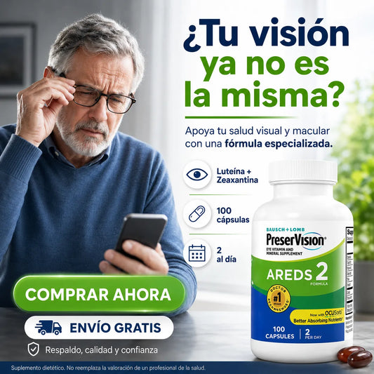 👁️ PreserVision AREDS2 100 Cápsulas | Apoyo Avanzado para la Salud de tus Ojos + Envío Gratis 🚚✨
