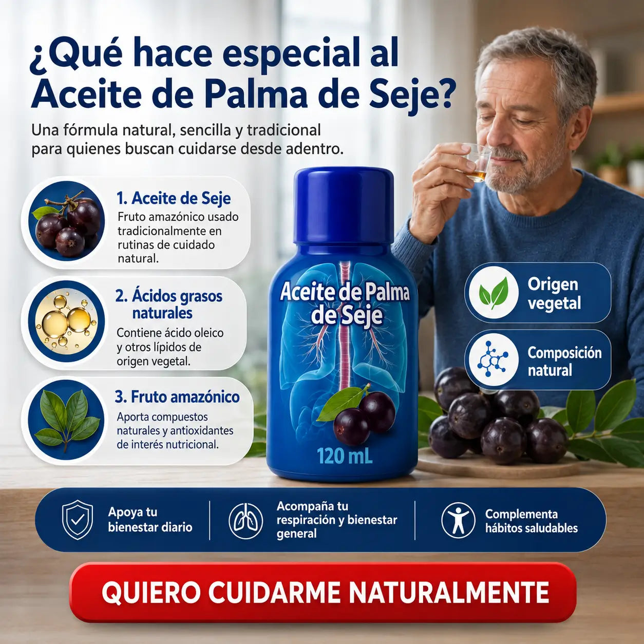 Aceite de Palma de Seje Premium 120 mL 🌿 | Bienestar Natural desde Adentro