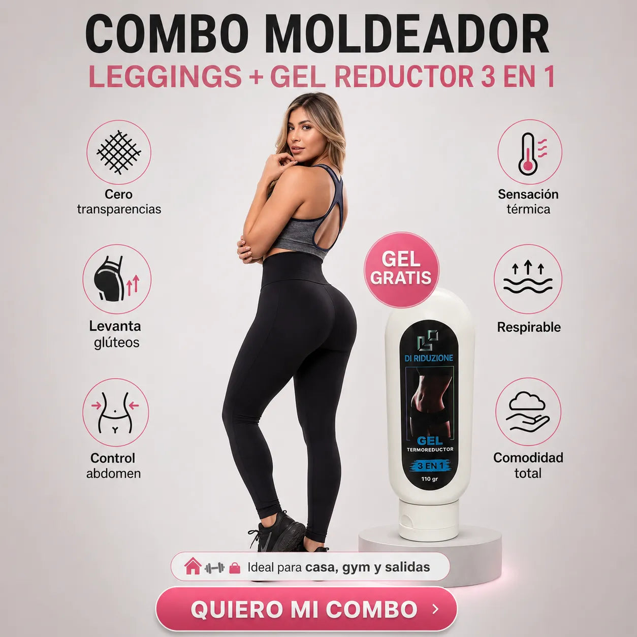 CELLUMOVE Combo Moldeador ✨ Leggings + Gel Gratis + Envío Gratis 🚚