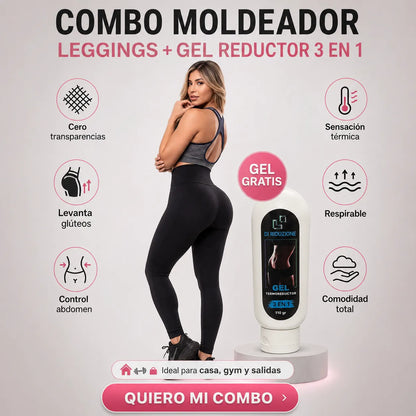 CELLUMOVE Combo Moldeador ✨ Leggings + Gel Gratis + Envío Gratis 🚚