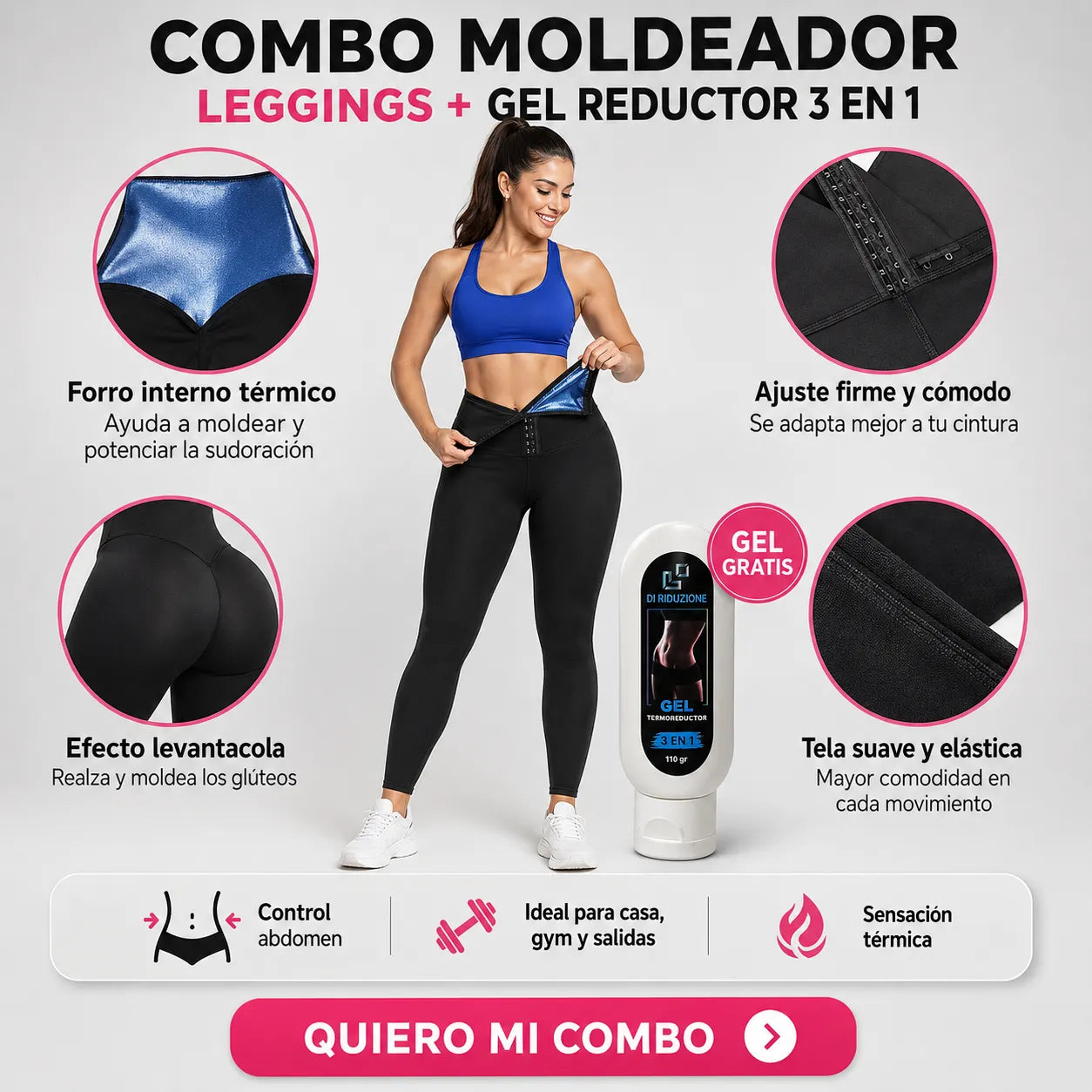 CELLUMOVE Combo Moldeador ✨ Leggings + Gel Gratis + Envío Gratis 🚚