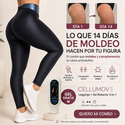 CELLUMOVE Combo Moldeador ✨ Leggings + Gel Gratis + Envío Gratis 🚚