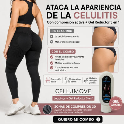 CELLUMOVE Combo Moldeador ✨ Leggings + Gel Gratis + Envío Gratis 🚚