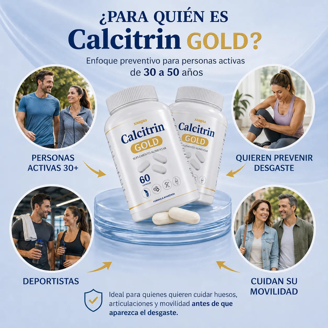 🔥 Oferta 2x1 Calcitrin Gold: Cuida tus huesos y articulaciones antes del desgaste 🦴 + Envío Gratis 🚚