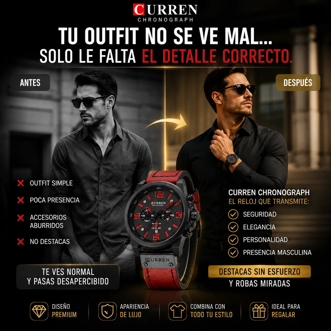 💎⌚ Reloj Curren 8314 Cuarzo — Elegancia y Presencia que IMPACTA  🚚 Envío GRATIS a todo el país