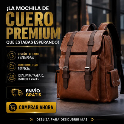 🎒 Mochila de Cuero Premium: Estilo y Durabilidad en Cada Paso 🚚 Envío Gratis