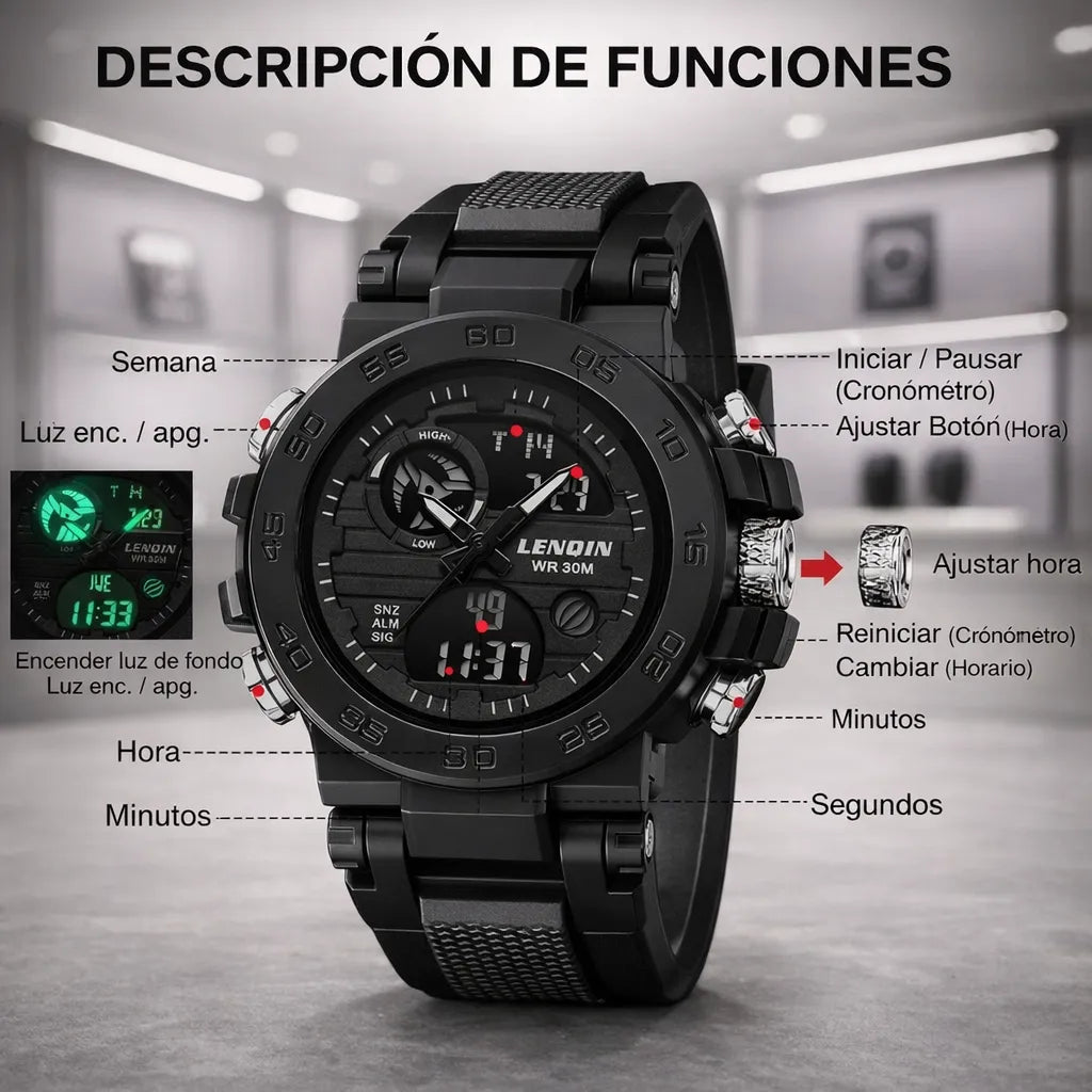 💎⌚ Reloj Sanda 739 Edición Premium — Diseño Militar + 💧 Resistente al Agua + 🚚 Envío GRATIS