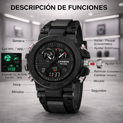 💎⌚ Reloj Sanda 739 Edición Premium — Diseño Militar + 💧 Resistente al Agua + 🚚 Envío GRATIS