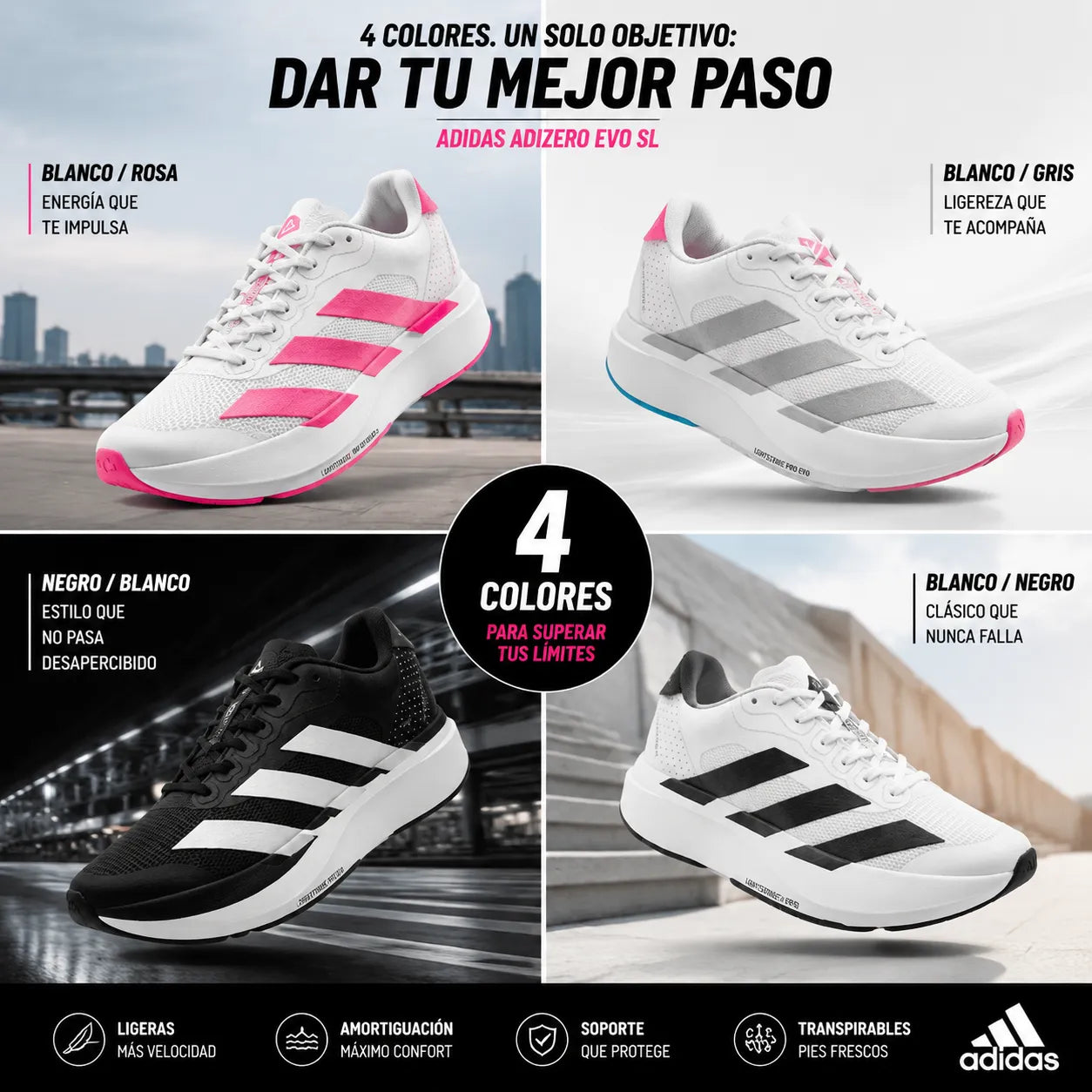 ¡Alcanza tu Máximo Rendimiento! 💥 Adidas Adizero Evo SL + Envío GRATIS 🚚