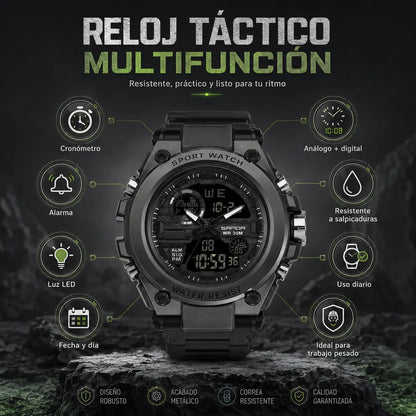 💎⌚ Reloj Sanda 739 Edición Premium — Diseño Militar + 💧 Resistente al Agua + 🚚 Envío GRATIS