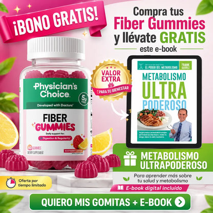 🌿 Fiber Gummies: Regularidad Digestiva en Solo 2 Gomitas 🍓🍋 + Envío Gratis 🚚