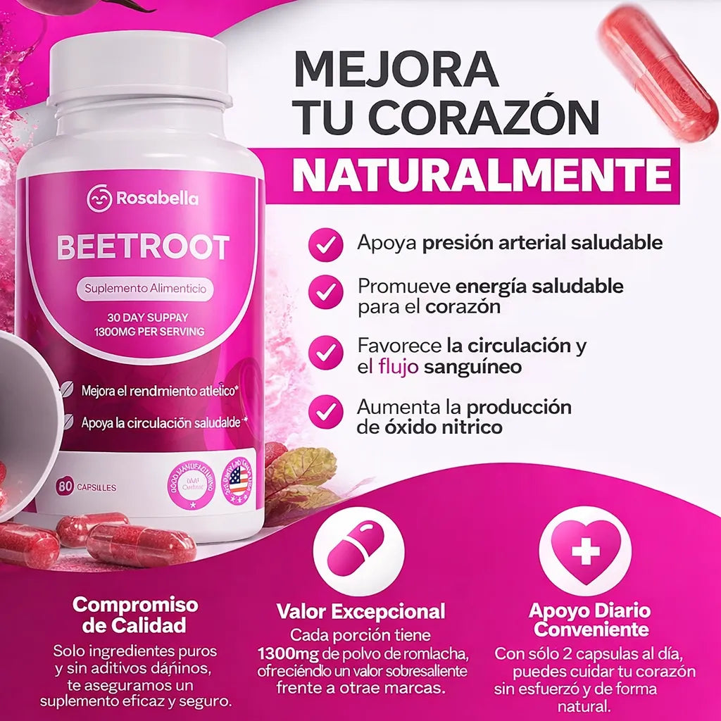 BEETROOT ⚡ Energía y Circulación Natural + Envío Gratis ❤️