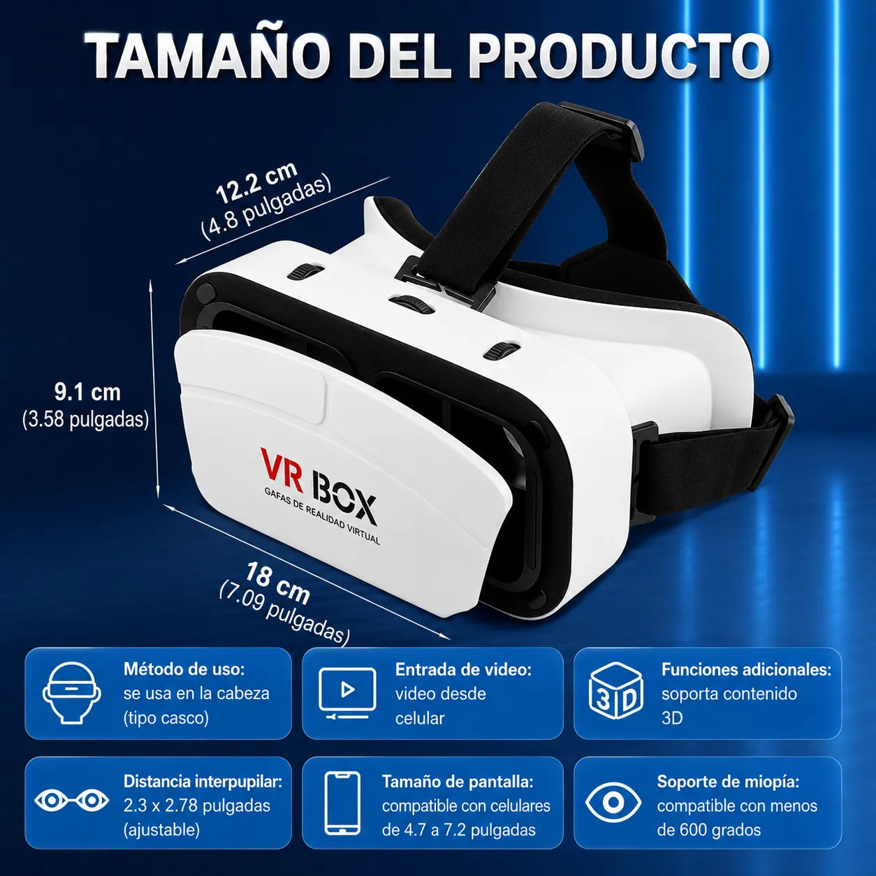 🔥 Gafas VR 3D Avanzadas | Vive la Realidad Virtual Como Nunca Antes 😎 + Envio Gratis