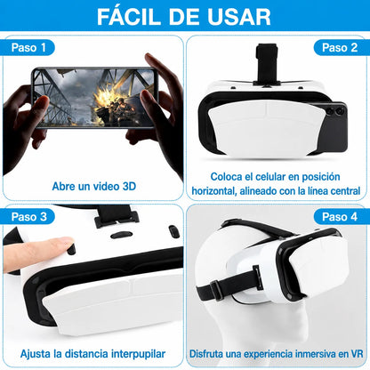 🔥 Gafas VR 3D Avanzadas | Vive la Realidad Virtual Como Nunca Antes 😎 + Envio Gratis