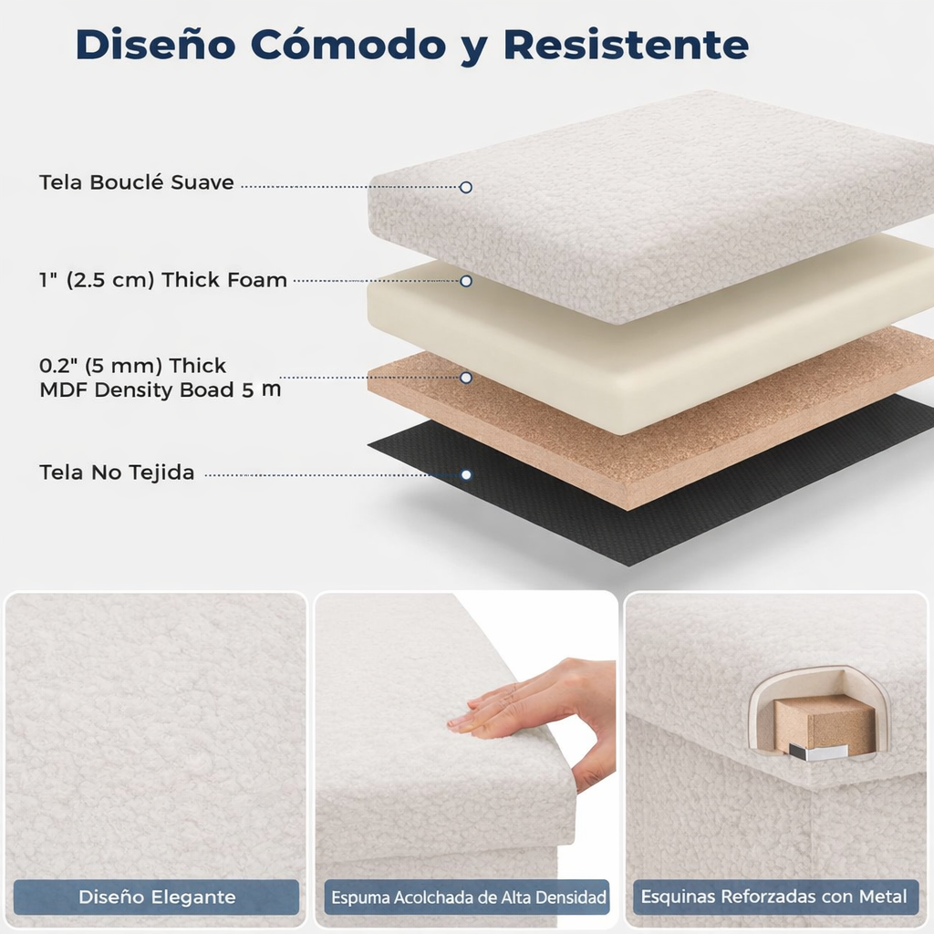 🏡 Puff Baúl Multiusos: Orden, Estilo y Comodidad + Envío Gratis 🚚