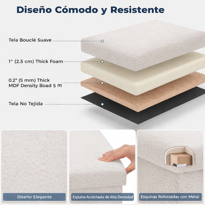 🏡 Puff Baúl Multiusos: Orden, Estilo y Comodidad + Envío Gratis 🚚