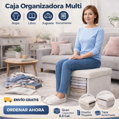 🏡 Puff Baúl Multiusos: Orden, Estilo y Comodidad + Envío Gratis 🚚