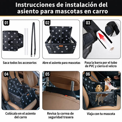 🐶 PetCar Seat™  Viaja sin pelos, sin desorden y con tu mascota feliz + Envío GRATIS 🚗